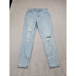 For Luv Of Denim Jeans Womens 4 The Luv Skinny Hight Rise Light Wash Stretch